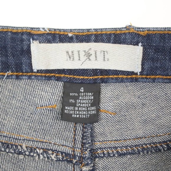 NWT Mix It Womens Size 4 Button Fly Slim Straight Jeans - Picture 6 of 7